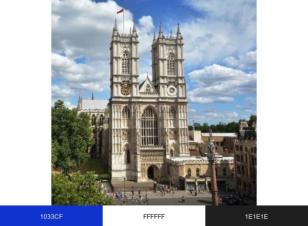 Westminster Abbey brand color palette