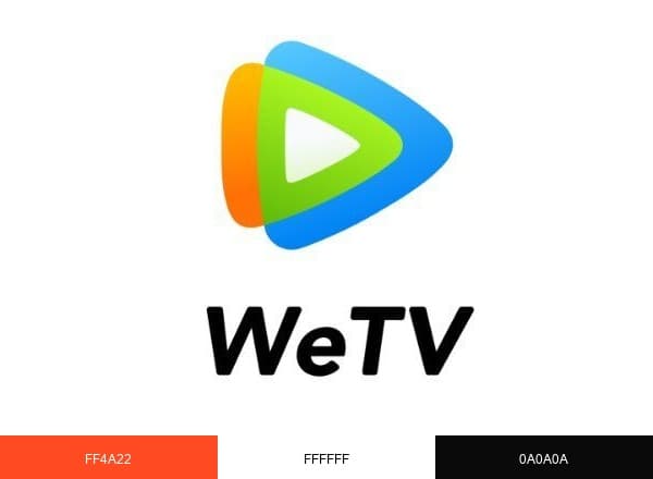 WeTV brand color palette