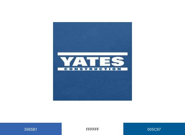 Yates Construction brand color palette