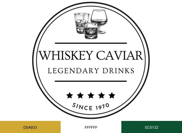 Whiskey Caviar brand color palette