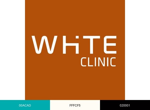 White Clinic brand color palette