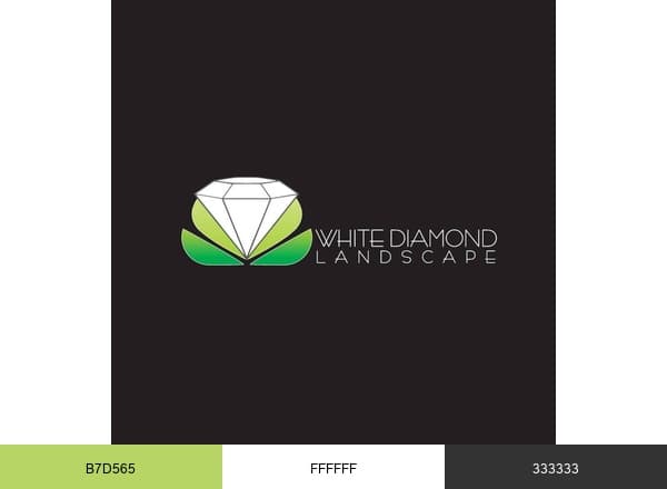 White Diamond Landscape brand color palette