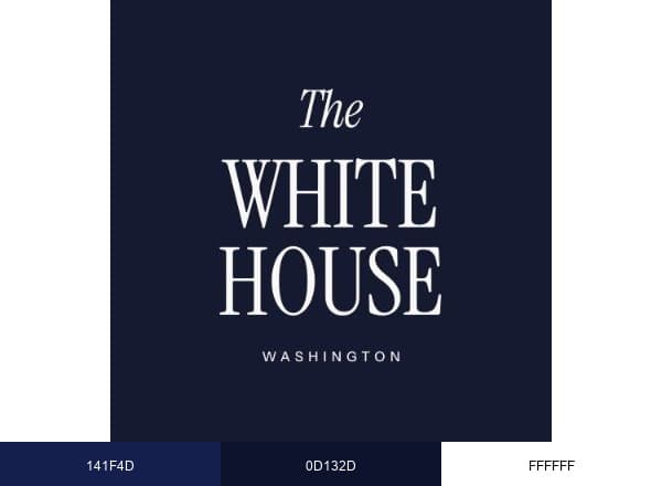 The White House brand color palette