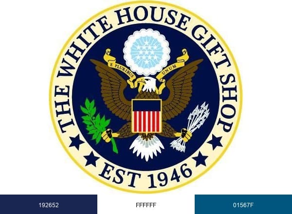 WhiteHouseGiftShop brand color palette