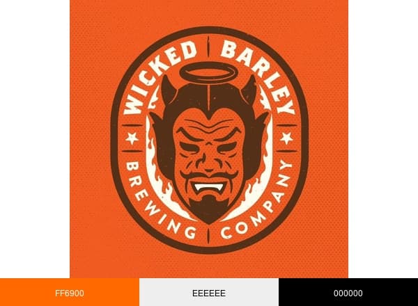 WickedBarleyBrewing brand color palette