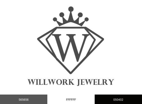 Willwork Jewelry brand color palette