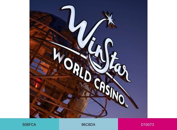 WinStar World Casino and Resort brand color palette