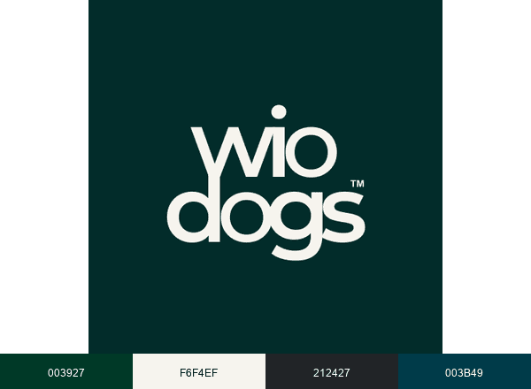 WIODOGS brand color palette
