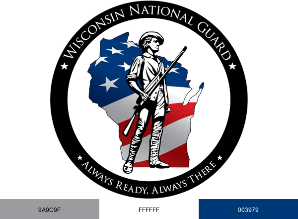 Wisconsin National Guard brand color palette