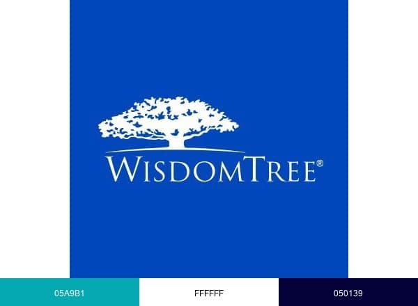 WisdomTree brand color palette
