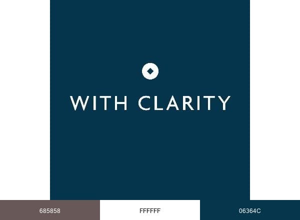 With Clarity brand color palette