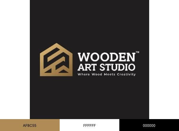 Wooden Art studio brand color palette