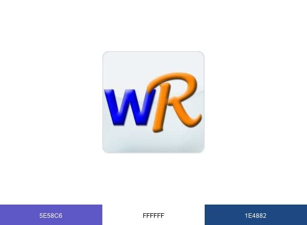WordReference brand color palette