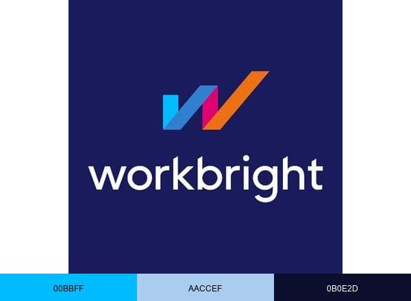 WorkBright brand color palette