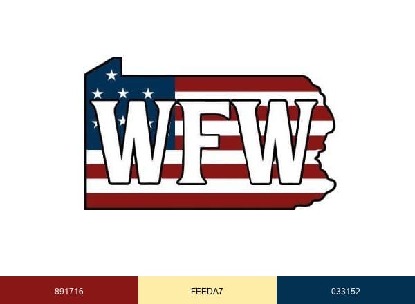 Workers For Warriors brand color palette