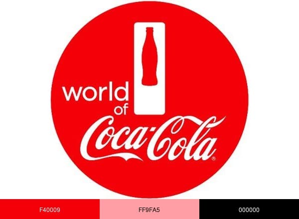 World of Coca-Cola brand color palette