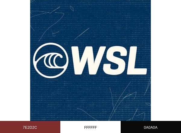 World Surf League brand color palette