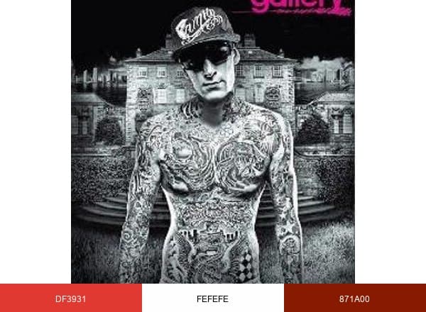 World Tattoo Gallery brand color palette