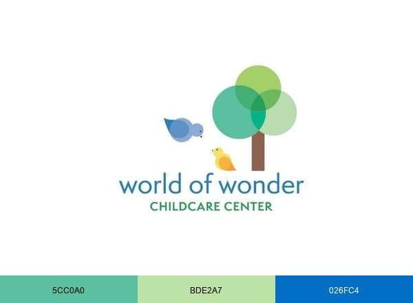 World Of Wonder Daycare Center | Hoboken NJ brand color palette
