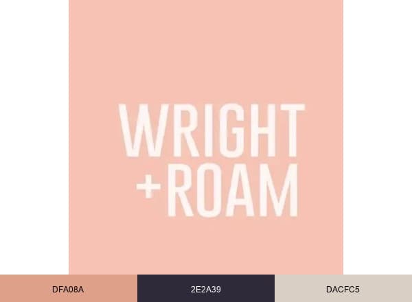 Wright and Roam brand color palette