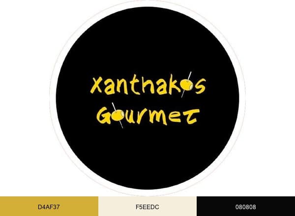 Xanthakos Gourmet brand color palette