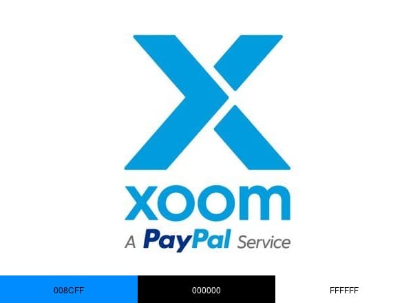 Xoom, a PayPal Service brand color palette