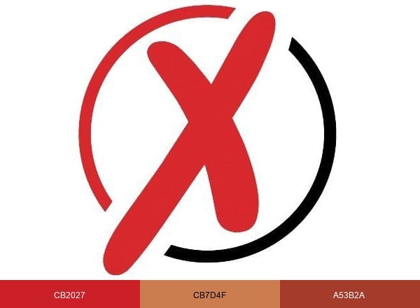 XSport Fitness brand color palette