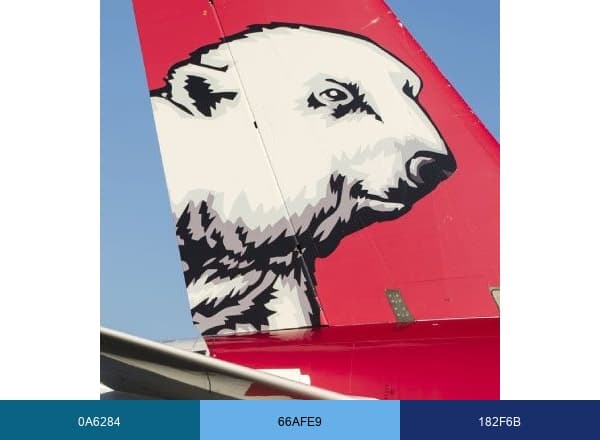 Yamal Airlines brand color palette