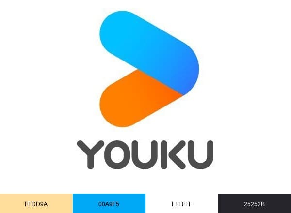 Youku brand color palette