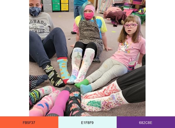 Your Kids' Place brand color palette