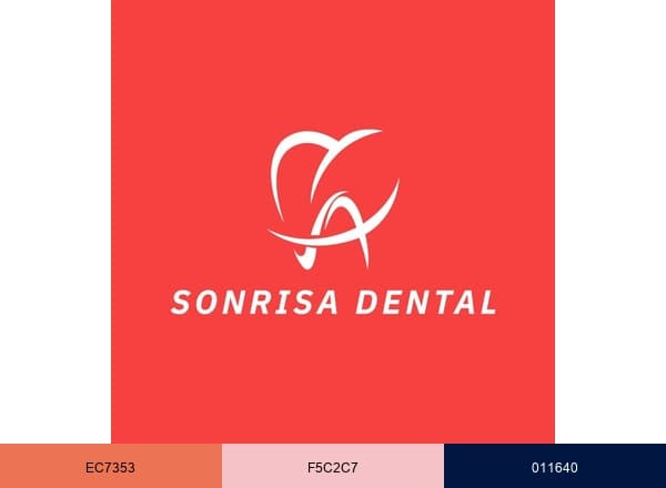 Sonrisa Dental brand color palette
