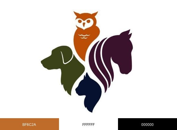 Erie County SPCA brand color palette