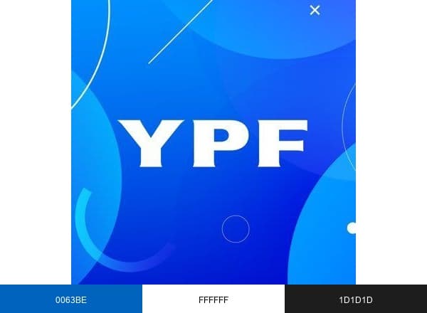 YPF brand color palette