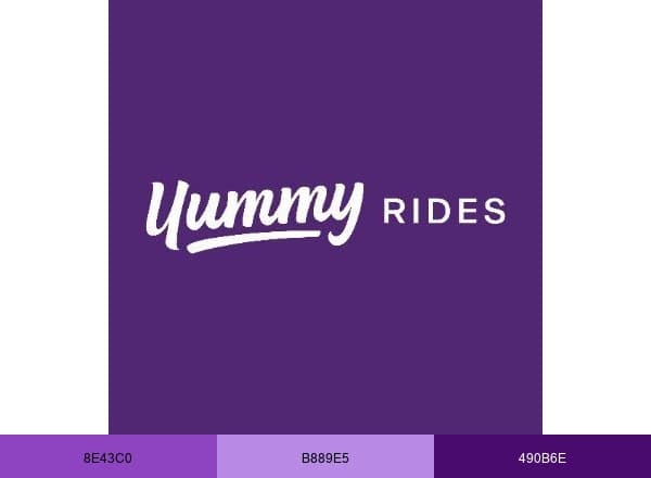 Yummy Rides brand color palette