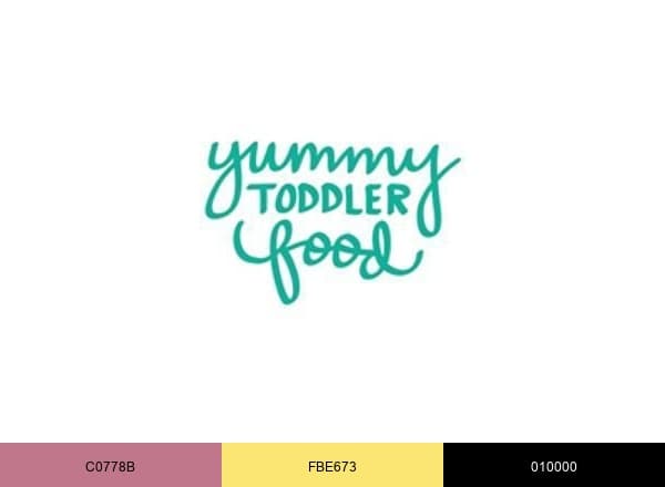 Yummy Toddler Food brand color palette