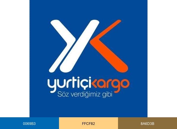 Yurtiçi Kargo brand color palette