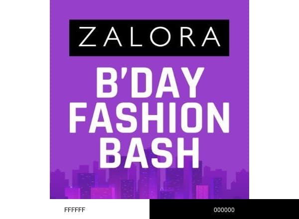 Zalora brand color palette