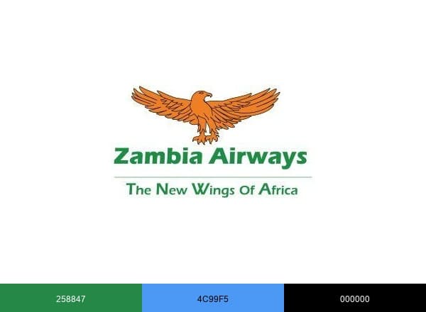 Zambia Airways brand color palette