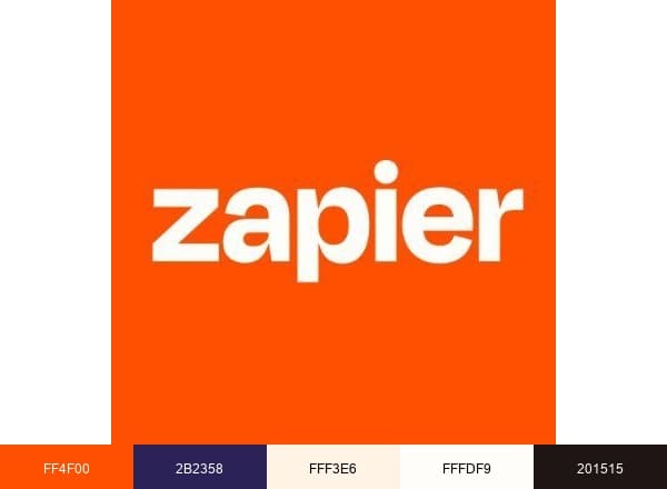 Zapier brand color palette