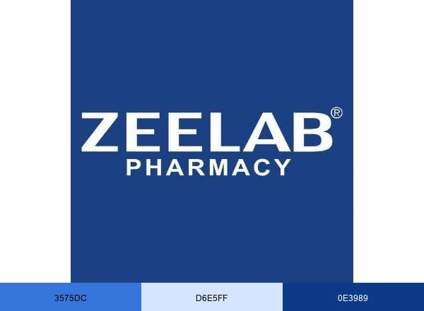 Zeelab Pharmacy brand color palette