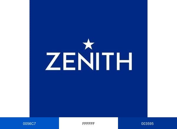 Zenith Watches brand color palette