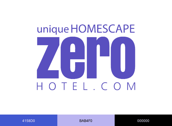 Zerohotel brand color palette