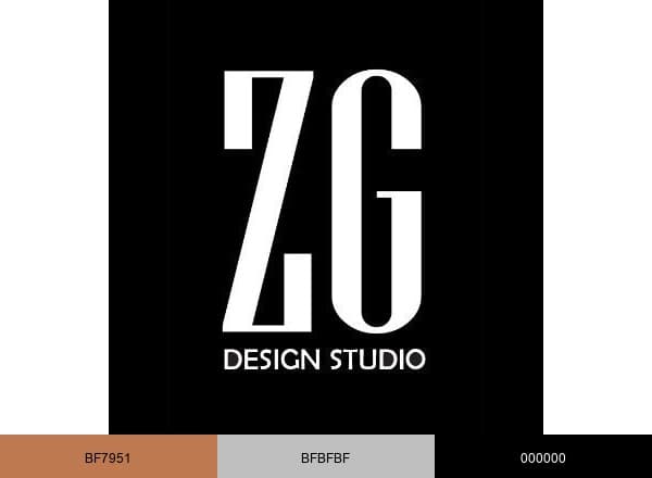 ZG DESIGN STUDIO brand color palette
