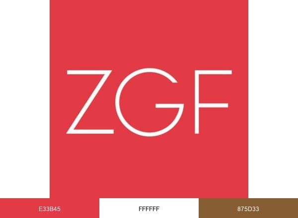 ZGF Architects brand color palette