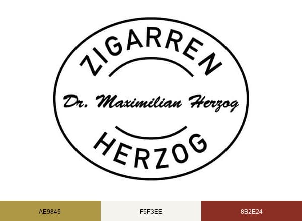 Zigarren Herzog brand color palette