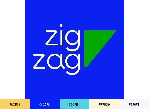 Zig Zag brand color palette
