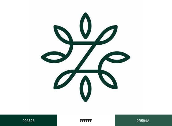 Zinus brand color palette