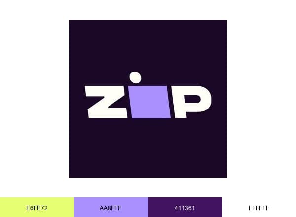 Zip brand color palette