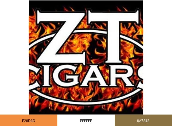 ZT Cigars brand color palette