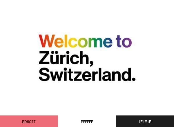 Zürich Tourism brand color palette